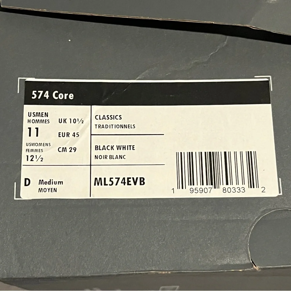 New Balance Men’s Sneaker 574 Black Size 11 US - Picture 13 of 13